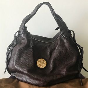 Gucci Hysteria Guccissima Brown Leather Hobo Bag